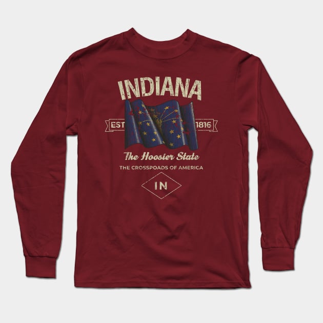 Indiana Hoosiers 1816 Long Sleeve T-Shirt by JCD666